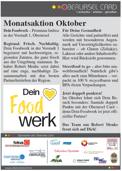 Monatsaktion Dein Foodwerk